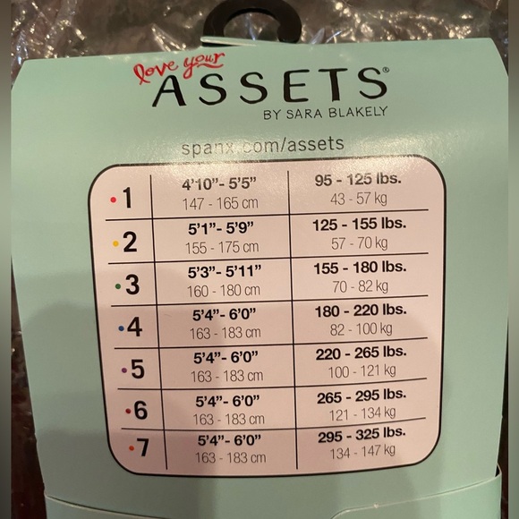 Assets by Sara Blakely 2 Pair Textured Wishbone Shaping Tights Black Size 2 - Picture 4 of 4